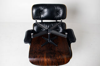 3rd Generation Eames Lounge Chair and Ottoman in Rosewood by Herman Miller