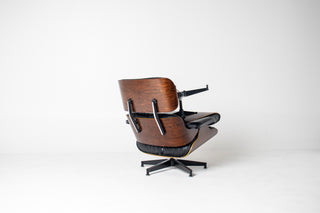 3rd Generation Eames Lounge Chair and Ottoman in Rosewood by Herman Miller