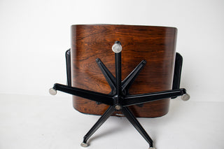 3rd Generation Eames Lounge Chair and Ottoman in Rosewood by Herman Miller