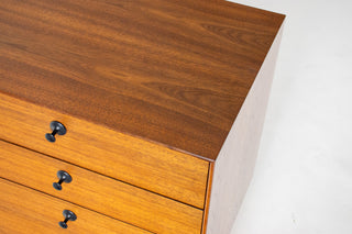 George Nelson Thin Edge Nightstand / Chest, Model 4701 for Herman Miller — Walnut
