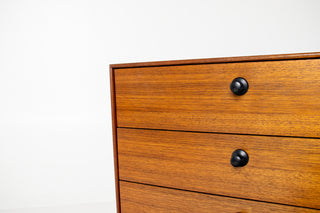 George Nelson Thin Edge Nightstand / Chest, Model 4701 for Herman Miller — Walnut