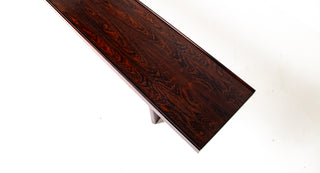 Torbjørn Afdal Extra Long Rosewood Krobo Bench, Norway, 1960s