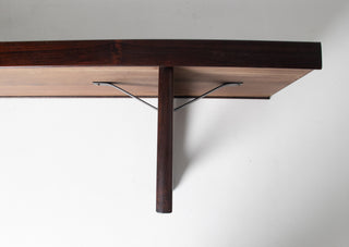 Torbjørn Afdal Extra Long Rosewood Krobo Bench, Norway, 1960s