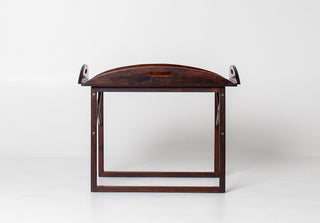 Svend Langkilde Rosewood & Brass Removable Tray Table