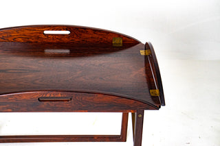 Svend Langkilde Rosewood & Brass Removable Tray Table