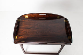 Svend Langkilde Rosewood & Brass Removable Tray Table