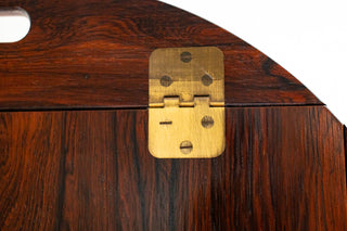 Svend Langkilde Rosewood & Brass Removable Tray Table