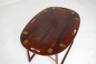 Svend Langkilde Rosewood & Brass Removable Tray Table