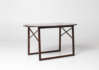 Svend Langkilde Rosewood & Brass Removable Tray Table