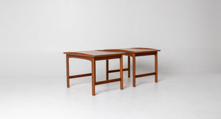 Pair of Dux Side Tables by Folke Ohlsson in Teak, Circa 1960s