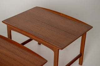 Pair of Dux Side Tables by Folke Ohlsson in Teak, Circa 1960s