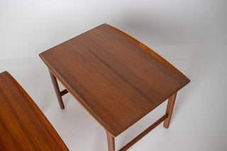 Pair of Dux Side Tables by Folke Ohlsson in Teak, Circa 1960s