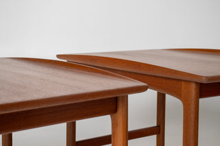 Pair of Dux Side Tables by Folke Ohlsson in Teak, Circa 1960s