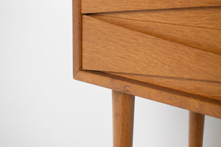 Nightsand by Niels Clausen in Oak, Circa 1960's