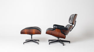 Early 1st Generation Eames Lounge Chair and Ottoman in Brazilian Rosewood finished in Gunstock Oil by Herman Miller