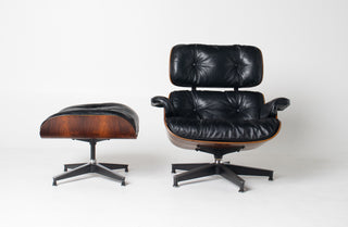 Early 1st Generation Eames Lounge Chair and Ottoman in Brazilian Rosewood finished in Gunstock Oil by Herman Miller