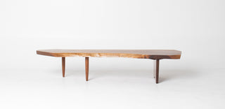 George Nakashima Conoid Coffee Table – English Walnut with Rosewood Butterfly, Circa 1960s
