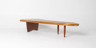George Nakashima Conoid Coffee Table – English Walnut with Rosewood Butterfly, Circa 1960s