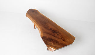George Nakashima Conoid Coffee Table – English Walnut with Rosewood Butterfly, Circa 1960s