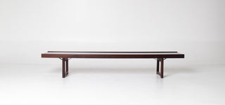 Torbjørn Afdal Extra Long Rosewood Krobo Bench, Norway, 1960s