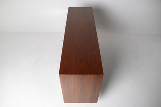 George Nelson Thin Edge 10-Drawer Dresser in Walnut for Herman Miller, Circa. 1950s