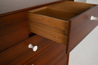 George Nelson Thin Edge 10-Drawer Dresser in Walnut for Herman Miller, Circa. 1950s