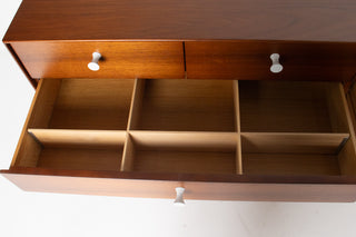 George Nelson Thin Edge 10-Drawer Dresser in Walnut for Herman Miller, Circa. 1950s