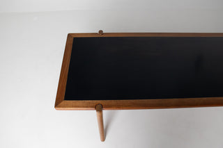 Hans Wegner Flip Top Coffee Table for Johannes Hansen – Teak, Oak, and Black Laminate