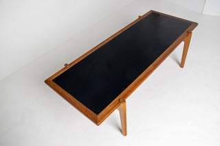 Hans Wegner Flip Top Coffee Table for Johannes Hansen – Teak, Oak, and Black Laminate