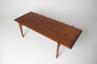 Hans Wegner Flip Top Coffee Table for Johannes Hansen – Teak, Oak, and Black Laminate