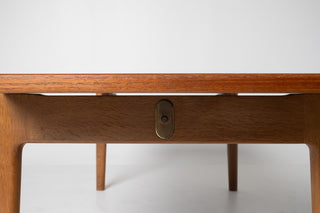 Hans Wegner Flip Top Coffee Table for Johannes Hansen – Teak, Oak, and Black Laminate