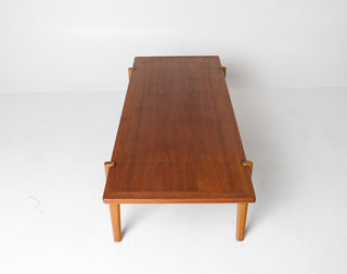 Hans Wegner Flip Top Coffee Table for Johannes Hansen – Teak, Oak, and Black Laminate