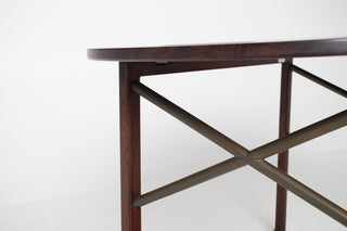 Svend Langkilde Rosewood & Brass Removable Tray Table