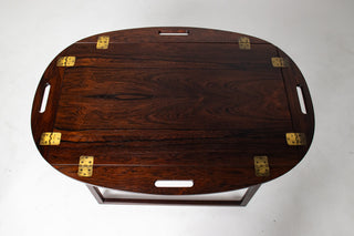 Svend Langkilde Rosewood & Brass Removable Tray Table