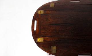 Svend Langkilde Rosewood & Brass Removable Tray Table