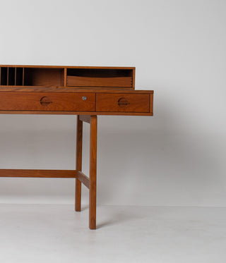 Peter Lovig Mid Century Danish Teak Flip Top Desk