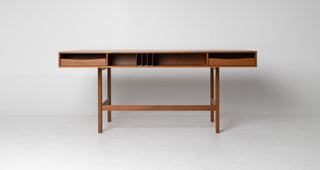 Peter Lovig Mid Century Danish Teak Flip Top Desk