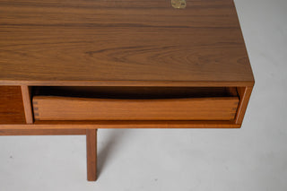 Peter Lovig Mid Century Danish Teak Flip Top Desk