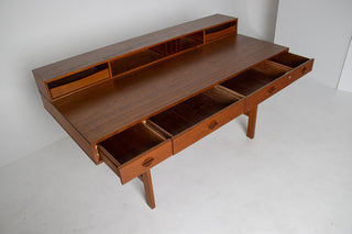 Peter Lovig Mid Century Danish Teak Flip Top Desk