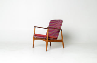 Arne Vodder for Bovirke Armchair in Oak and Teak