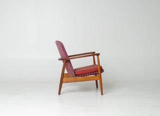 Arne Vodder for Bovirke Armchair in Oak and Teak