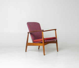 Arne Vodder for Bovirke Armchair in Oak and Teak