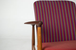 Arne Vodder for Bovirke Armchair in Oak and Teak