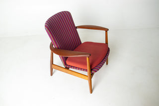 Arne Vodder for Bovirke Armchair in Oak and Teak