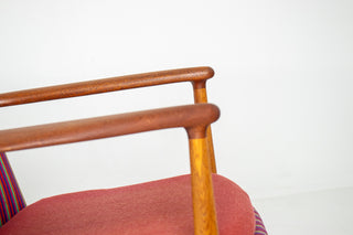 Arne Vodder for Bovirke Armchair in Oak and Teak