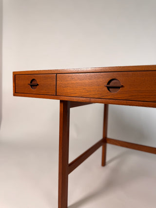 - Peter Lovig Mid Century Danish Teak Flip Top Desk