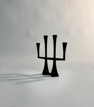 Pair of Jens Quistgaard Iron Candlesticks or Candleabra