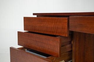 Bertha Schaefer Sculptural Walnut Desk for M. Singer & Sons, 1950s