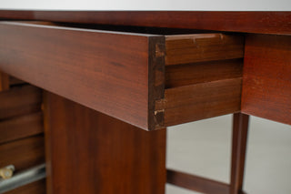 Bertha Schaefer Sculptural Walnut Desk for M. Singer & Sons, 1950s