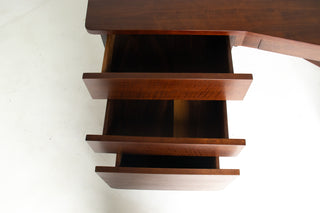 Bertha Schaefer Sculptural Walnut Desk for M. Singer & Sons, 1950s